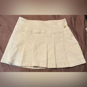 Sugar Thrillz Pleated White Skirt